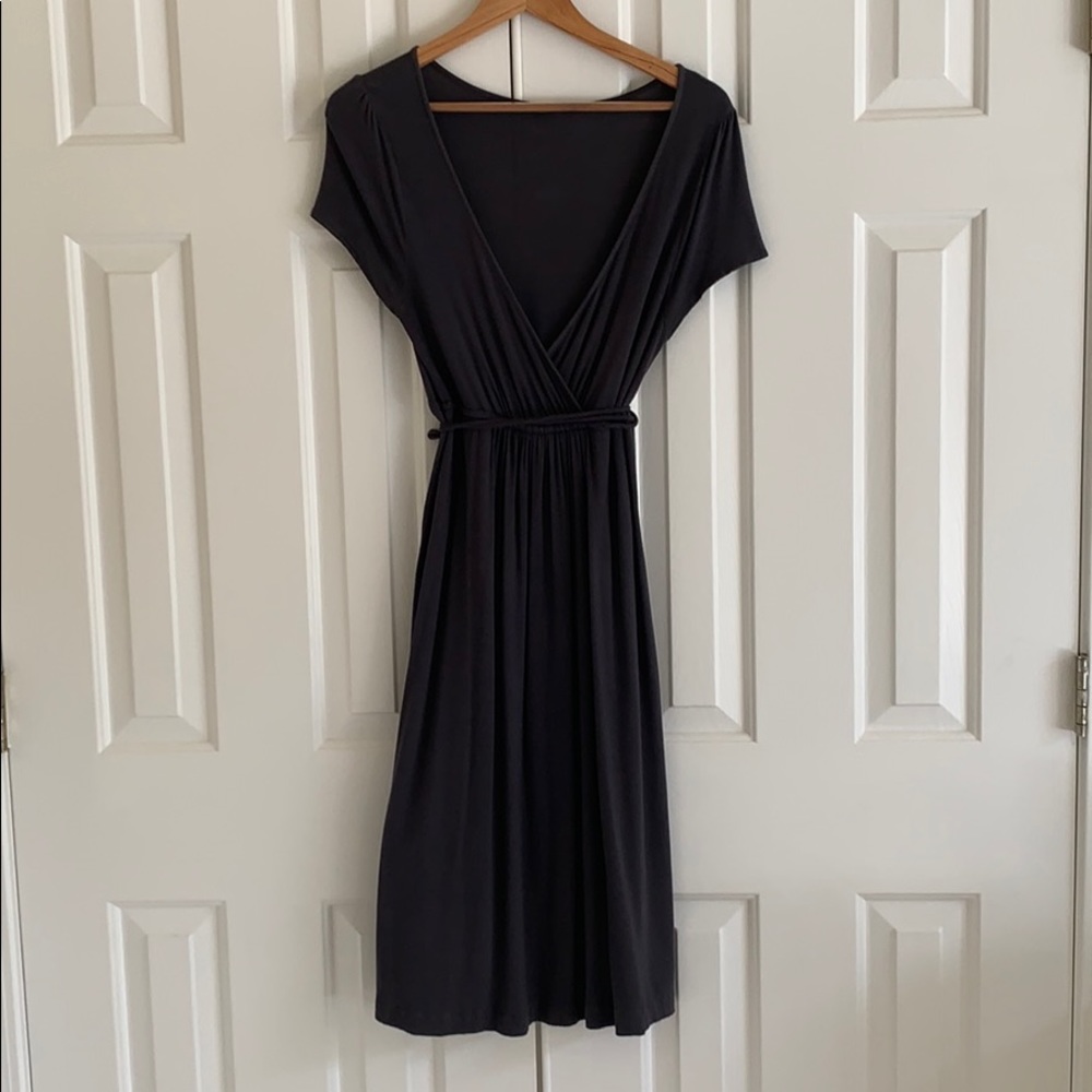 JCrew gray wrap dress